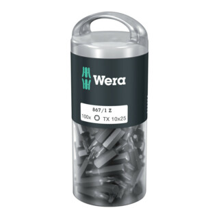 Embouts Wera TX DIY 100, TX , 100 pièces