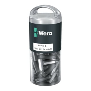 Wera Embouts TX 867/1 Z, 100 pièces, longueur 25 mm