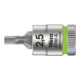 8740 A Douille-embout Zyklop pour vis à six pans creux, à emmanchement 1/4", 2.5 x 28 mm