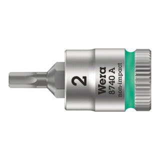 8740 A Douille-embout Zyklop pour vis à six pans creux, à emmanchement 1/4", 2 x 28 mm