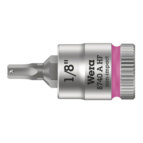 Wera 8740 A HF Hex-Plus Zyklop Bit nut avec 1/4 d'entraînement, avec fonction de maintien pour vis à six pans creux, impérial