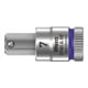 8740 A HF Douille-embout Zyklop pour vis à six pans creux, à emmanchement 1/4" avec fonction de retenue, 7 x 28 mm