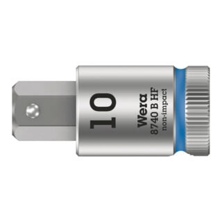Wera 8740 B HF Hex-Plus Écrou à embout Zyklop avec entraînement 3/8, avec fonction de maintien pour vis à six pans creux, métrique