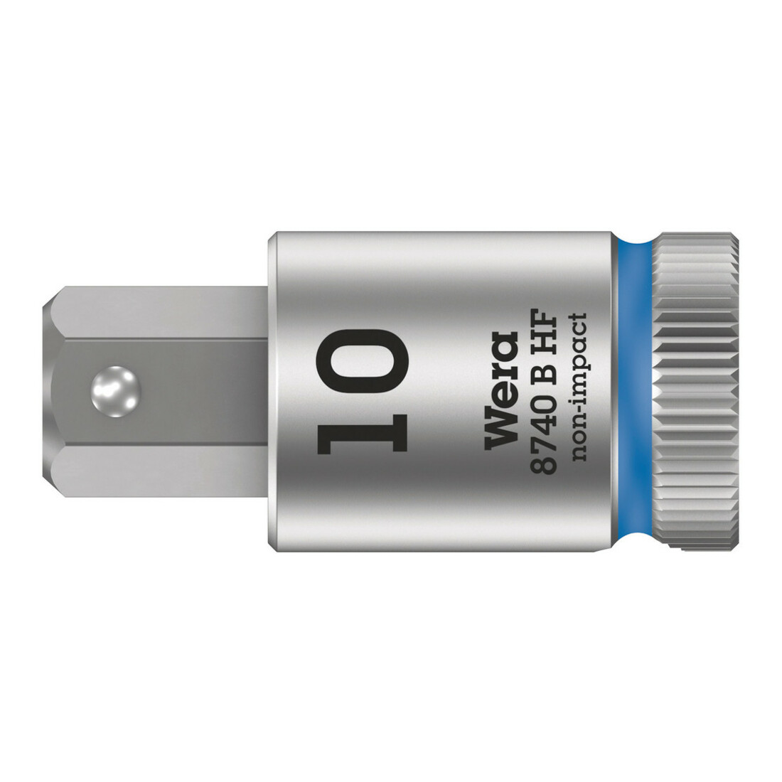 Wera 8740 B HF Hex-Plus Écrou à embout Zyklop avec entraînement 3/8, avec fonction de maintien pour vis à six pans creux, métrique