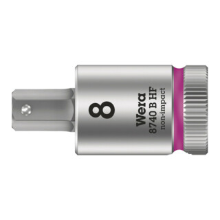 Wera 8740 B HF Hex-Plus Écrou à embout Zyklop avec entraînement 3/8, avec fonction de maintien pour vis à six pans creux, métrique