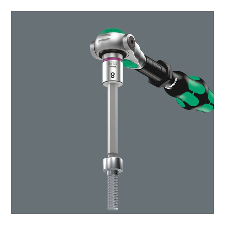 8740 B HF Imperial 1 Jeu de douille-embouts Zyklop avec fonction de retenue et attachement 3/8", 7 pièces
