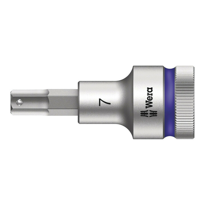 8740 C HF Douille à embout Zyklop à emmanchement 1/2" avec fonction de retenue, 7 x 60 mm