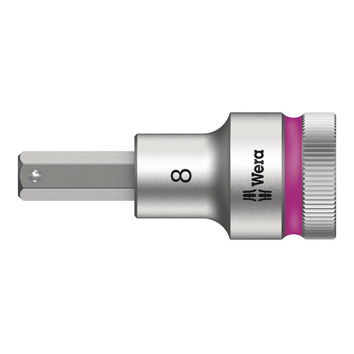 8740 C HF Douille à embout Zyklop à emmanchement 1/2" avec fonction de retenue, 8 x 60 mm