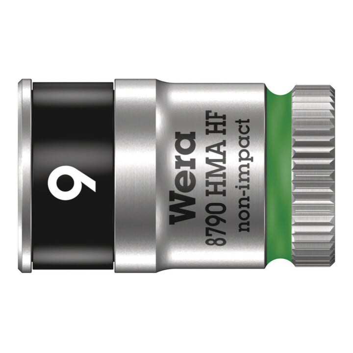 8790 HMA HF Douille Zyklop à emmanchement 1/4" (HF = avec fonction de retenue), 9 x 23 mm