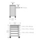 Stahlwille 95/6 Chariot d'atelier TTS-5