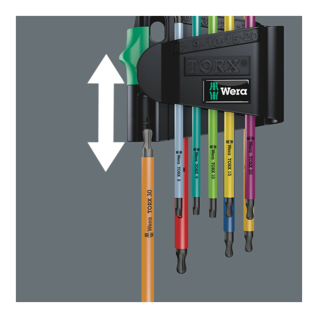 967/9 TX BO Multicolour 1 Jeu de clés mâles coudées TX® BO Multicolour, BlackLaser, 9 pièces