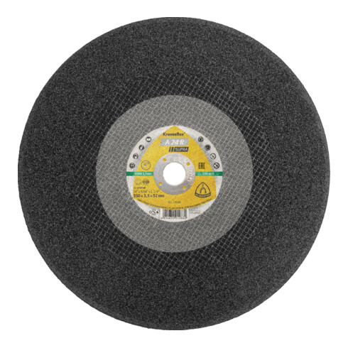 Grand disque de coupe Klingspor A 24 R400 x 4,5 x 25,4 mm plat