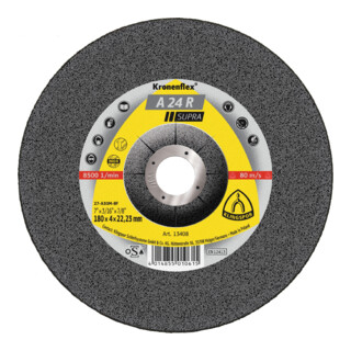 Disque abrasif Klingspor A 24 R Supra Kronenflex® pour l'acier