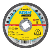 A 60 TZ Disques à tronçonner X-LOCK Klingspor 115 x 1 x 22,23 mm plat