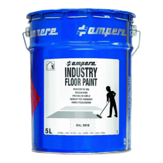 A.M.P.E.R.E. Bodenmarkierungsfarbe Traffic Industry Floor Paint 5L weiß