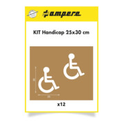A.M.P.E.R.E. Kit de pochoirs Handicap 25 cm x 30 cm-1