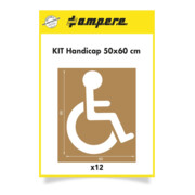 A.M.P.E.R.E. Kit de pochoirs Handicap 50 cm x 60 cm-1