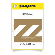 A.M.P.E.R.E. Kit de pochoirs Zebra