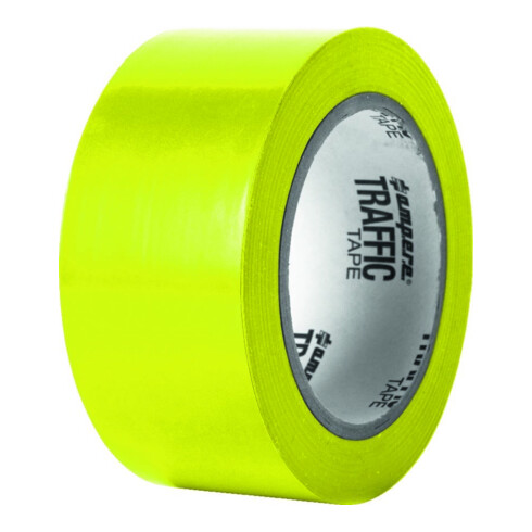 A.M.P.E.R.E. Ruban de signalisation Standard 0,15 mm Épaisseur 50 mm x 33 m Jaune