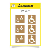 A.M.P.E.R.E. Schablonenset Schablonen KIT Handicap 60 cm& 30 cm