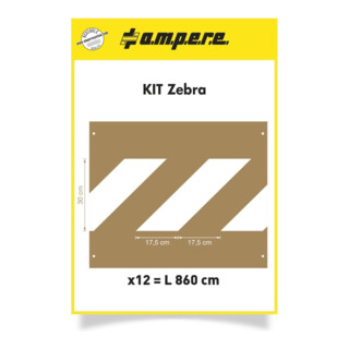 A.M.P.E.R.E. Schablonenset Schablonen KIT Zebra
