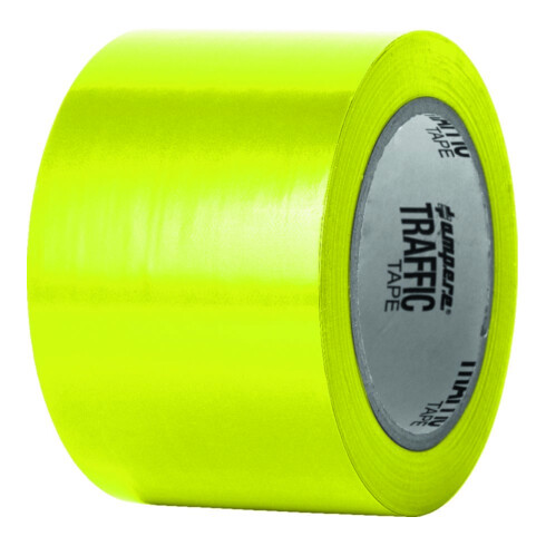 A.M.P.E.R.E. Traffic Tape Standard 0,15 mm Dicke 75mm x 33m Gelb