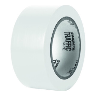 A.M.P.E.R.E. Traffic Tape Standard 0,15 mm Épaisseur 50 mm x 33 m Blanc
