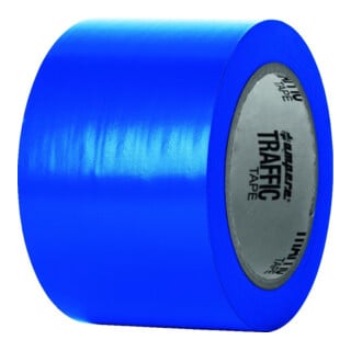 A.M.P.E.R.E. Traffic Tape Standard 0,15 mm épaisseur 75 mm x 33 m bleu