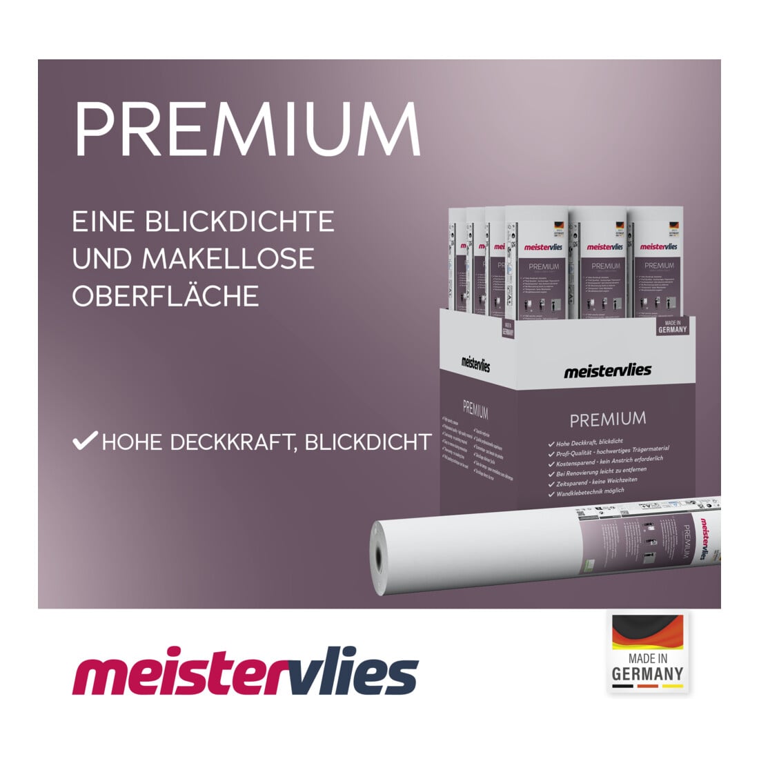 A.S. Création Vliestapete Meistervlies Premium 25 x 1,06 m Schaumstruktur überstreichbar