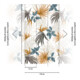A.S. Création Fototapete Cosmo Living 3er Panel 1,59 x 2,80 m Beige Blau Braun
