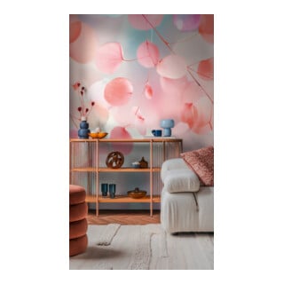 A.S. Création Fototapete Cosmo Living 3er Panel 1,59 x 2,80 m Blau Rosa Lila