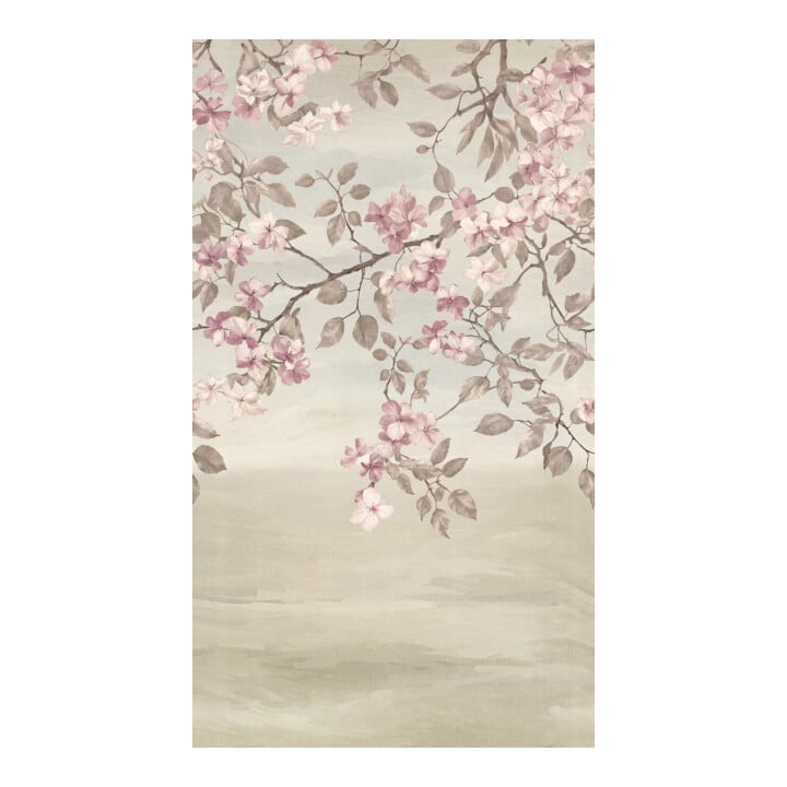A.S. Création Fototapete Cosmo Living 3er Panel 1,59 x 2,80 m Blüten Rosa Creme