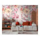 A.S. Création Fototapete Cosmo Living 3er Panel 1,59 x 2,80 m Blumen Rosa Gelb Grün