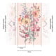 A.S. Création Fototapete Cosmo Living 3er Panel 1,59 x 2,80 m Blumen Rosa Gelb Grün