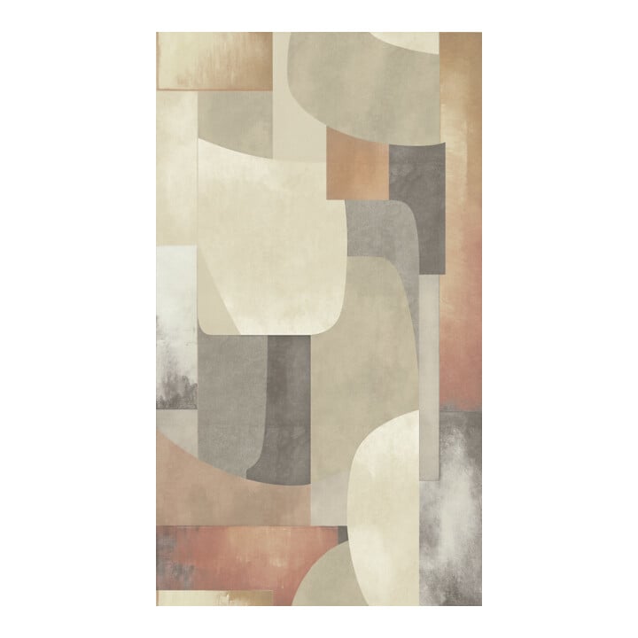 A.S. Création Fototapete Cosmo Living 3er Panel 1,59 x 2,80 m Grafik Grau Beige
