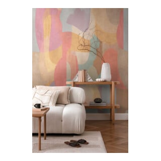 A.S. Création Fototapete Cosmo Living 3er Panel 1,59 x 2,80 m Grafik Orange Braun Rot