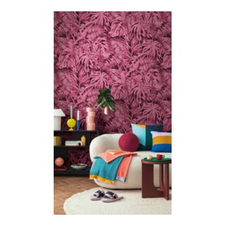 A.S. Création Fototapete Cosmo Living 3er Panel 1,59 x 2,80 m Palmen Pink Rosa