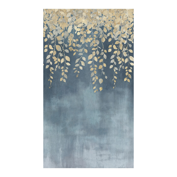 A.S. Création Fototapete Cosmo Living 3er Panel 1,59 x 2,80 m Ranken Blau Creme