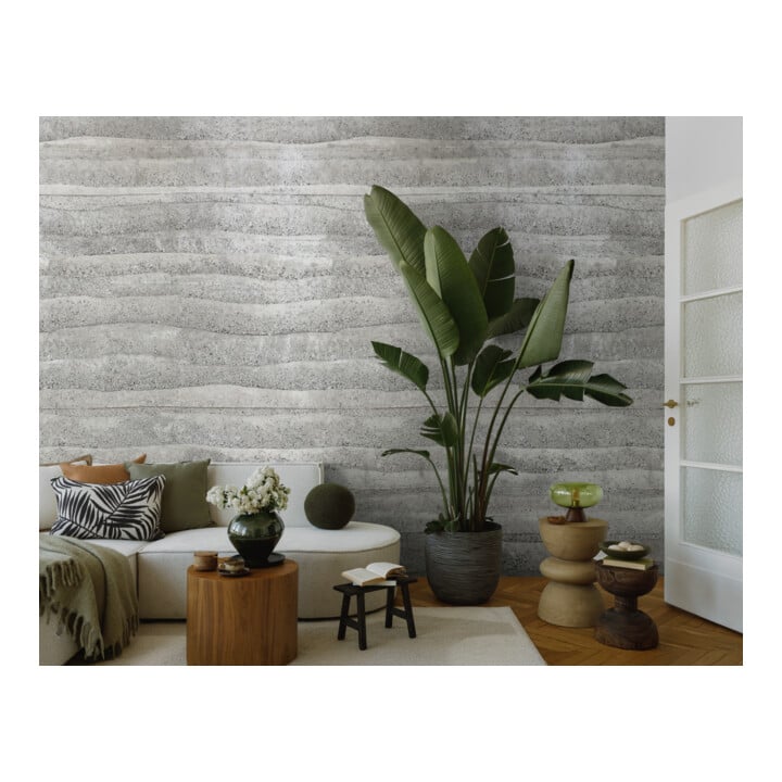 A.S. Création Fototapete Vibes & Styles 3er Panel 1,59 x 2,80 m Beton Grau Braun