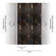 A.S. Création Fototapete Vibes & Styles 3er Panel 1,59 x 2,80 m Geometrie Schwarz Beige