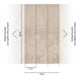 A.S. Création Fototapete Vibes & Styles 3er Panel 1,59 x 2,80 m Wald Beige Creme