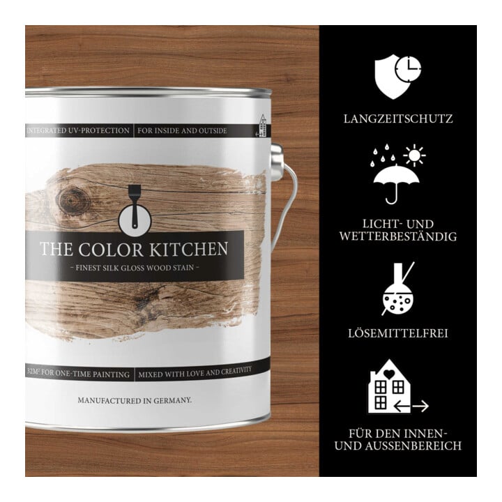 A.S. Création Holzlasur The Color Kitchen Nussbaum seidenglänzend 2,5 l wetterfest
