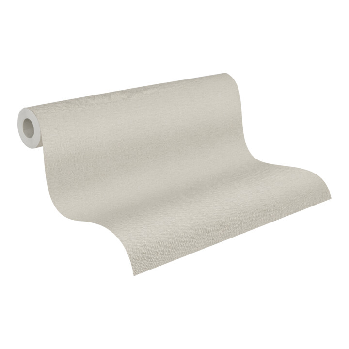 A.S. Création Vliestapete 15m Rolle 15 x 0,53 m Uni Beige Braun leicht strukturiert