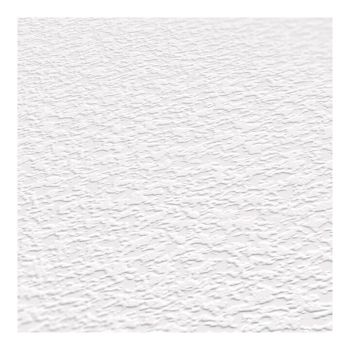 A.S. Création Vliestapete 15m Rolle 15 x 0,53 m Uni Weiß Struktur 3D Effekt