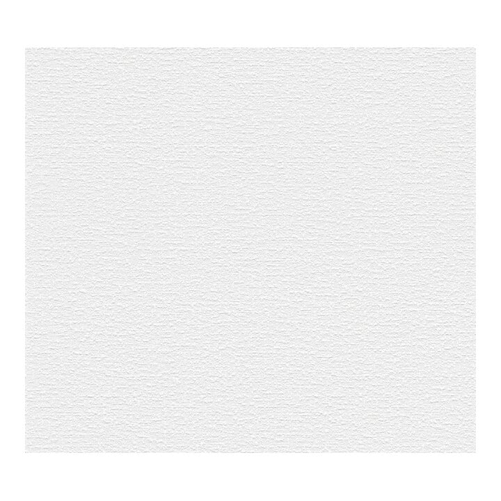 A.S. Création Vliestapete 15m Rolle 15 x 0,53 m Uni Weiß Struktur Textil Look 272355