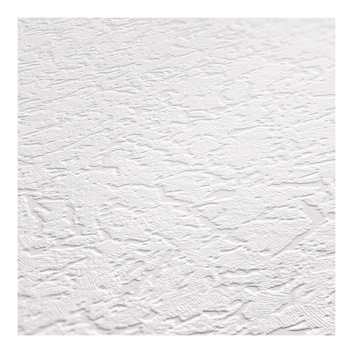 A.S. Création Vliestapete 15m Rolle 15 x 0,53 m Uni Weiß Strukturmuster Klassik 272812