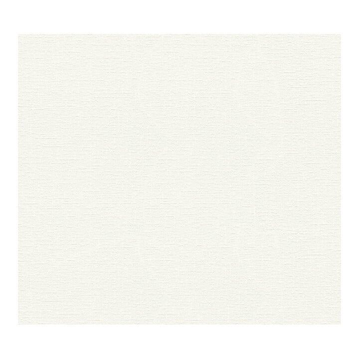 A.S. Création Vliestapete 15m Rolle 15 x 0,53 m Uni Weiß Textilstruktur
