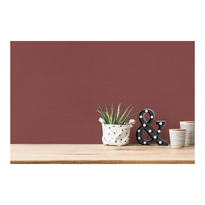 A.S. Création Vliestapete Colourful World 10,05 x 0,53 m Uni Bordeaux leicht strukturiert