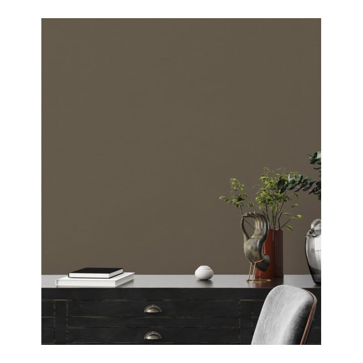 A.S. Création Vliestapete Colourful World 10,05 x 0,53 m Uni Espresso leicht strukturiert