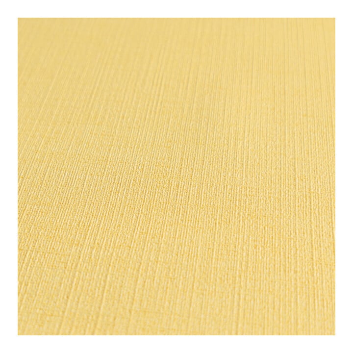 A.S. Création Vliestapete Colourful World 10,05 x 0,53 m Uni Gelb leicht strukturiert